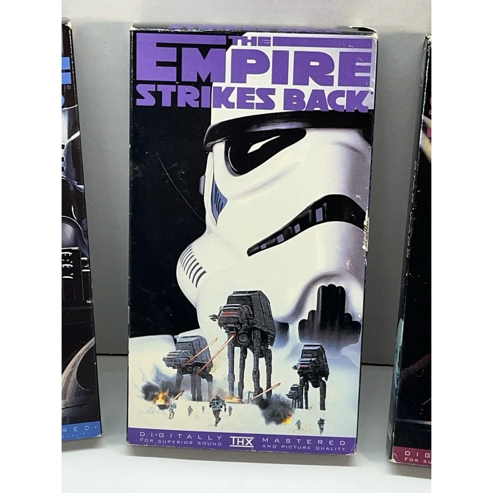 Star Wars 3-Tape Set (VHS,1995) Star Wars, Empire Strikes Back & Return Of Jedi